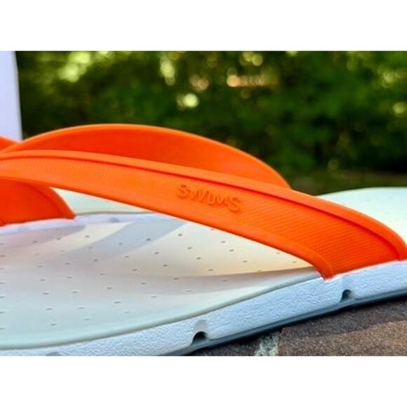SWIMS Breeze Thong Sandal Mens Size 11 Orange White Gray Flip Flop 21287-589-11 main image 8